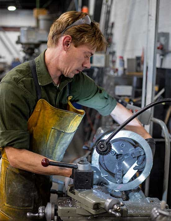 Picture of Ben Anton, custom metal worker for Engraphix Architectural Signage