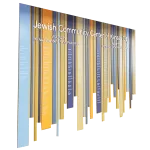 Donor Recognition Wall with different color dimensional applications for Jewish Community Center