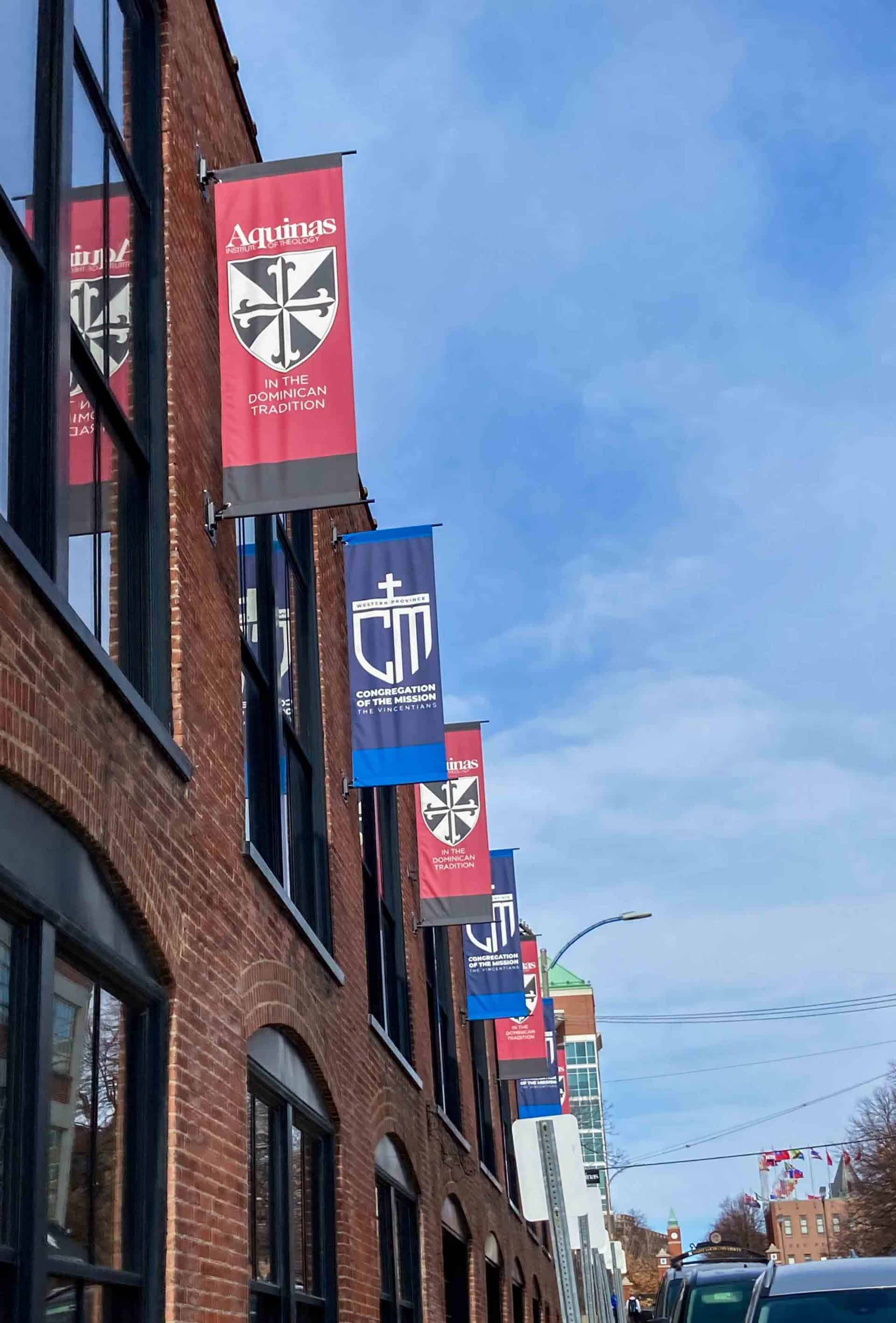 Branded Flags for Aquinas Institute of Theology