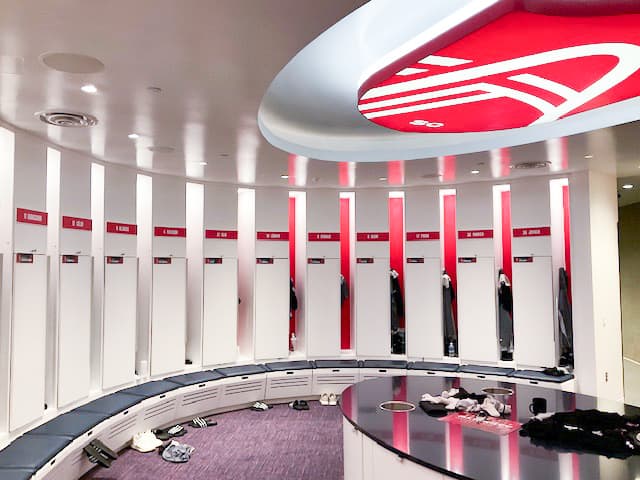 Simple name plaques signs for MLS locker room