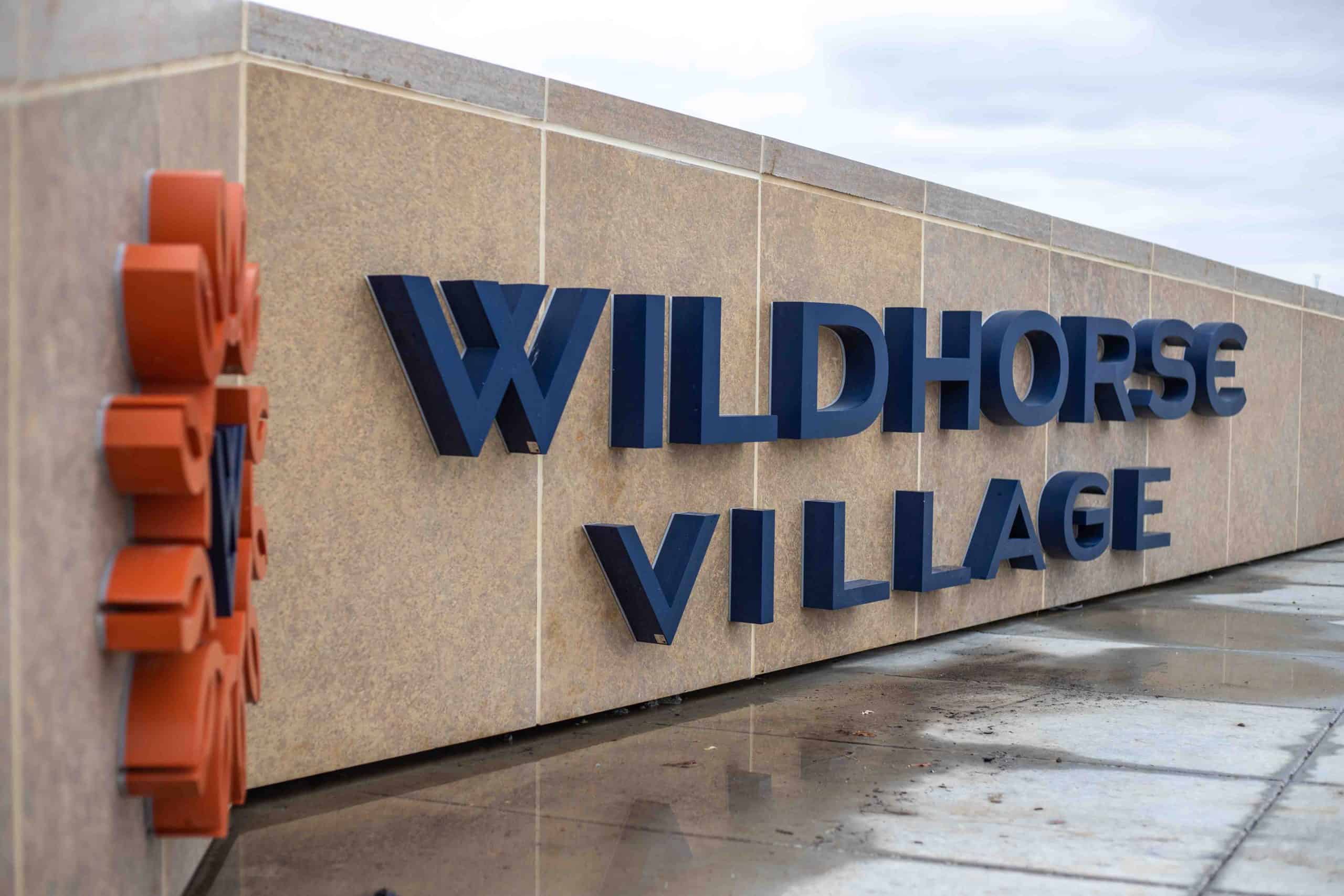 Illuminating Dimensional Letters for residential entrance sign wildhorse village