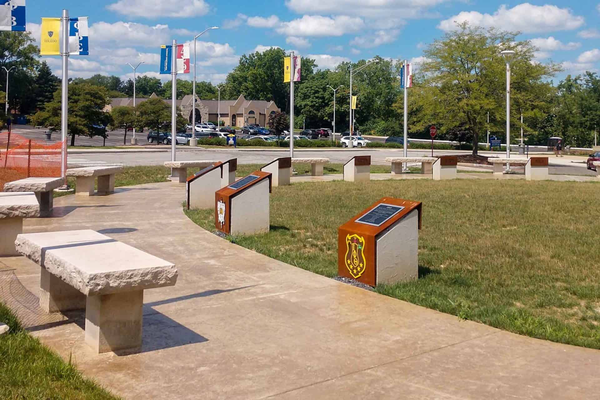 Exterior Interpretive Display for the Toledo University in Ohio